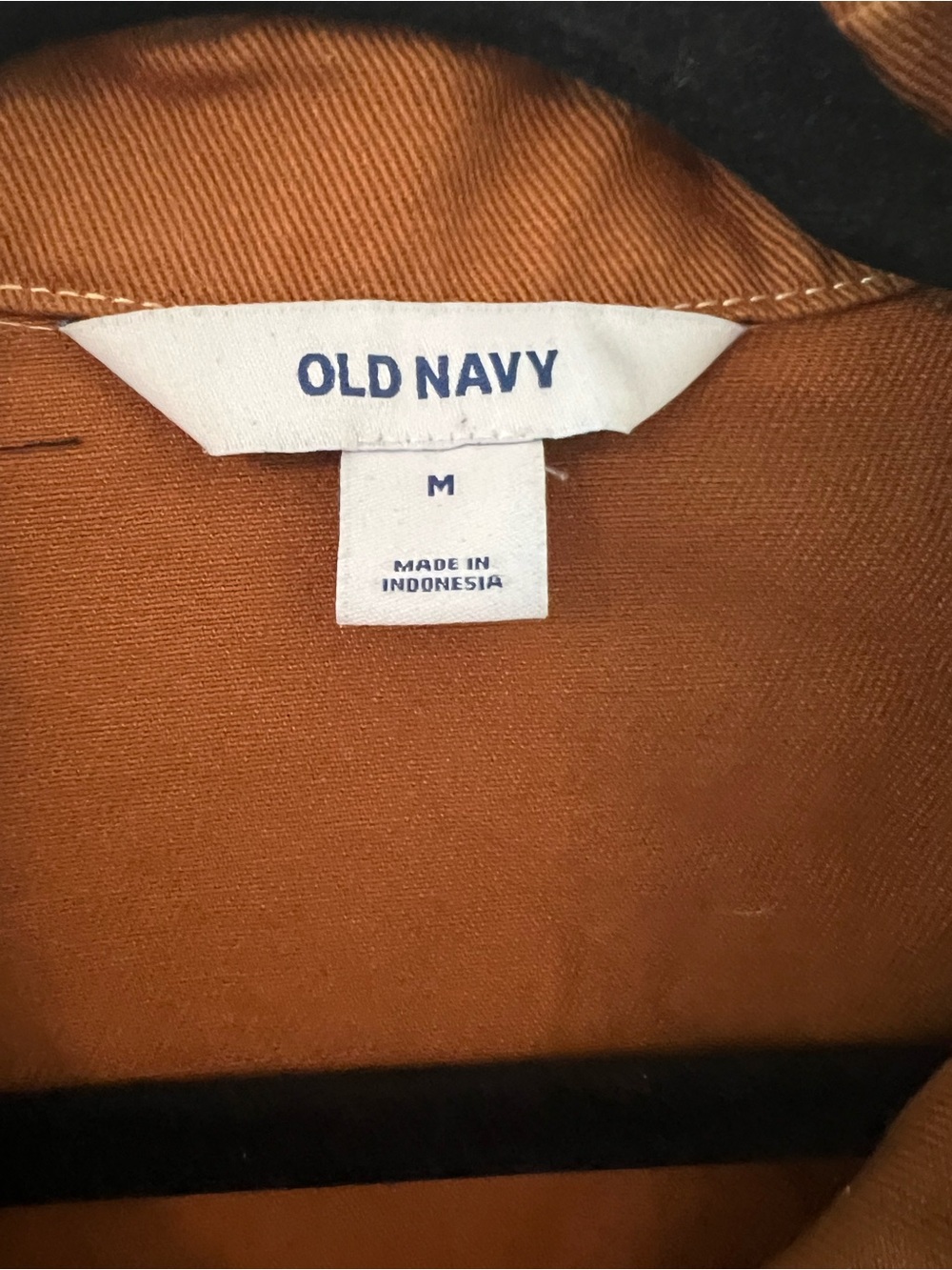 Old Navy Rust Brown Cropped Button-Front Jean Jacket size M (A236) - Picture 2 of 10